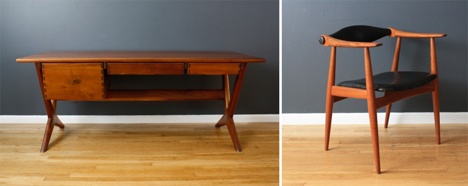 Hans wegner chair and sweeney desk