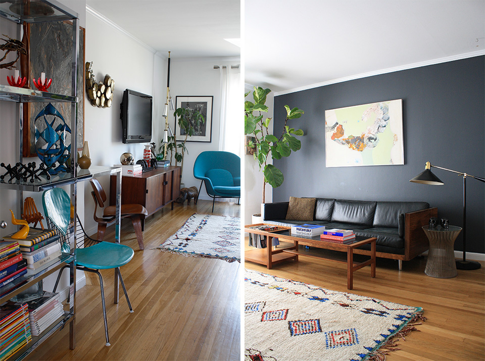 Midcentury living room