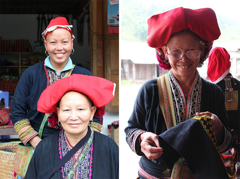 Red dao women from ta phin4